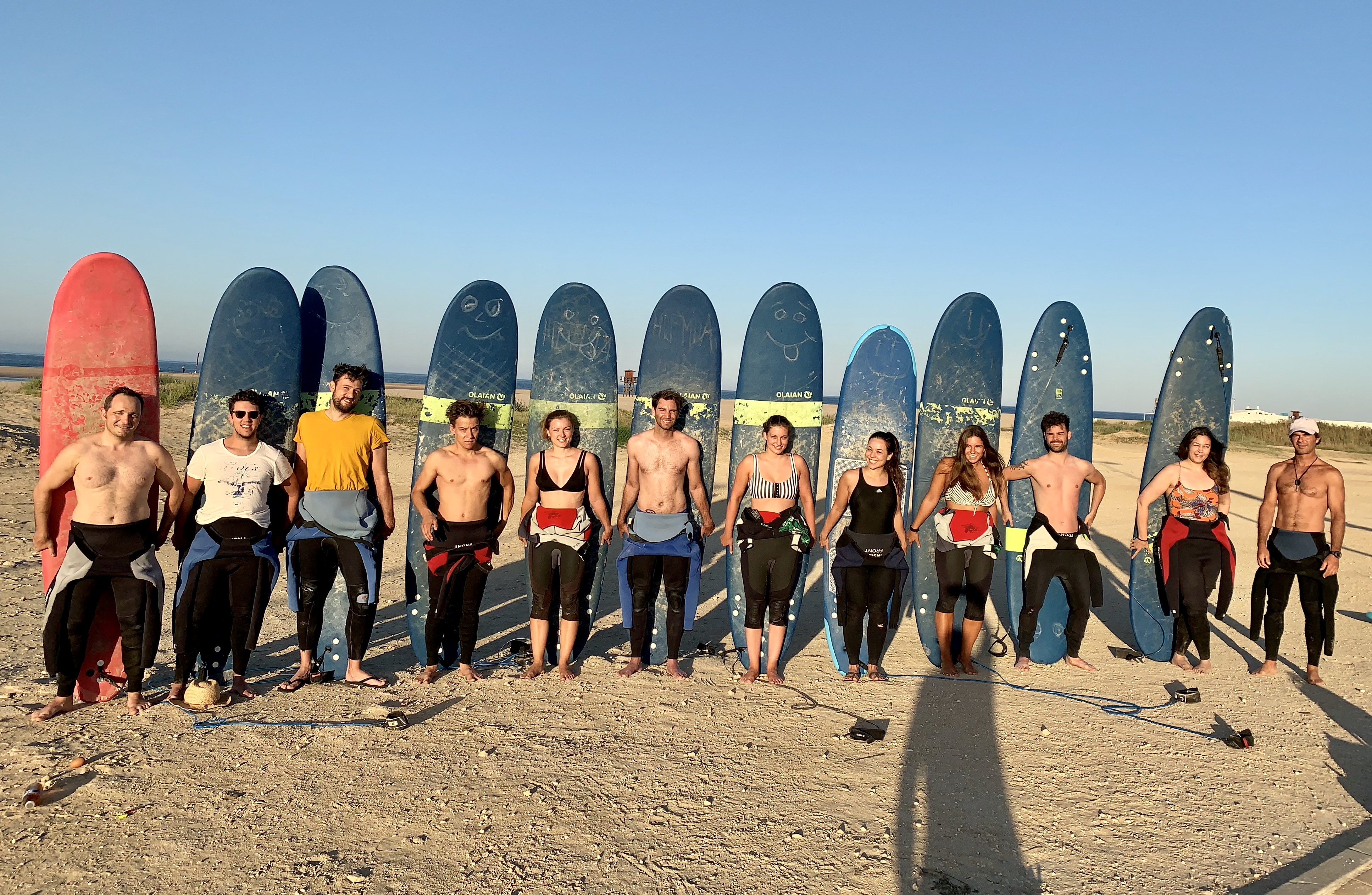 Surfkurs im Surfcamp Spanien Conil Andalusien